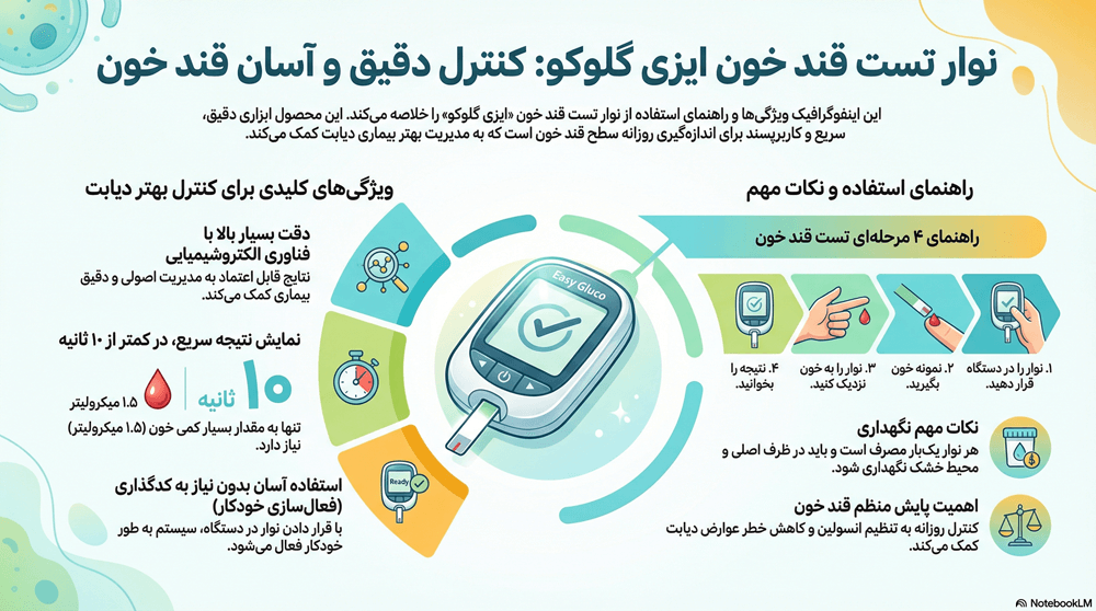 نوار تست قند خون ایزی گلوکو
