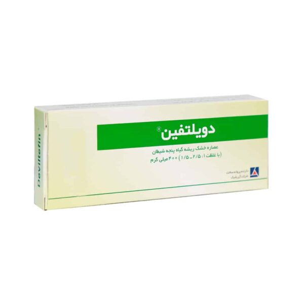 قرص دویلتفین 400 میلی گرم پنجه شیطان آیریانیک 20 عدد