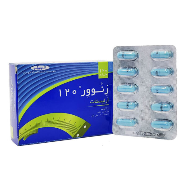کپسول زنوور ۱۲۰ میلی گرم ارلیستات اکتوورکو ۳۰ عددی