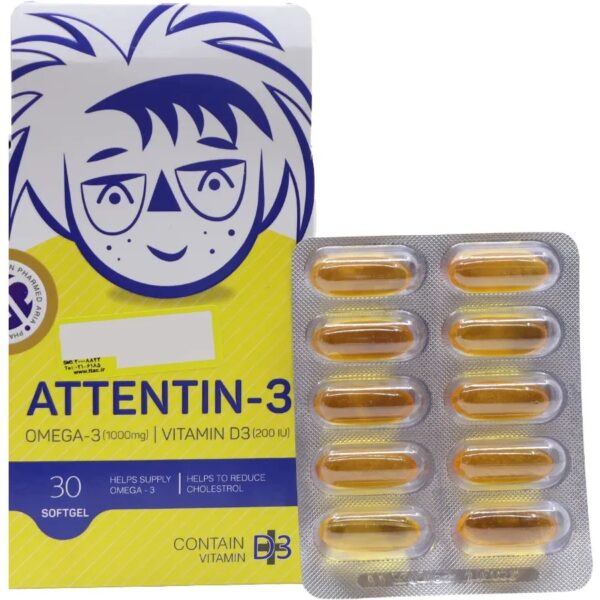 سافت ژل اتنتین 3 جهان فارمد آریا ۳۰ عددی