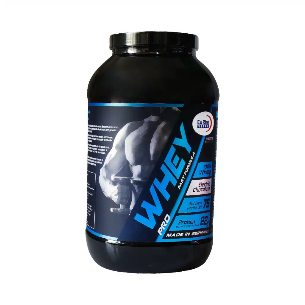 Eurho-Vital-Whey-Pro-2250-g.jpg پودر پروتئین وی یوروویتال طعم شکلات وزن ۱۰۰۰ گرم - تصویر 1