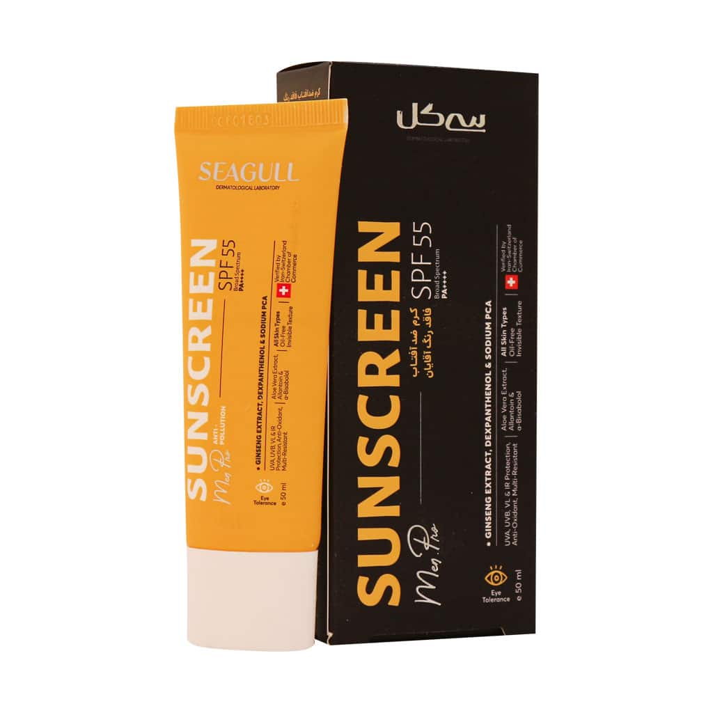 Seagull-Sunscreen-Cream-Oil-Free-SPF-۵۵-For-Men-۵۰ (1) کرم ضد آفتاب آقایان سی گل SPF55 مناسب انواع پوست ۵۰ میلی لیتر - تصویر 1