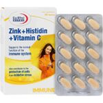 قرص زینک و هیستیدین و ویتامین C یوروویتال بسته ۶۰ عددی