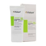 فلوئید ضد آفتاب SPF50 پوست چرب اکتی ویت رنگ بژ طبیعی 50 میلی لیتر  ویتالیر