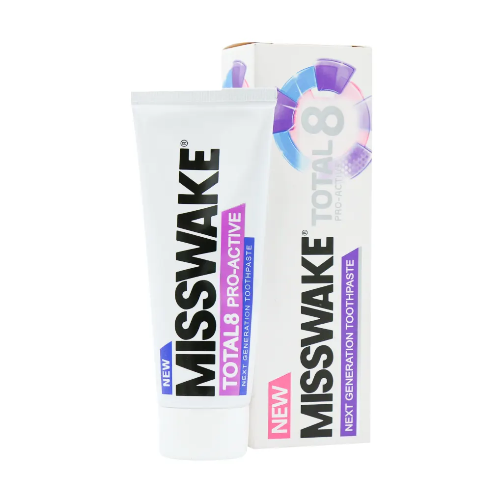 Misswake-Total-8-Pro-Active خمیر دندان توتال 8 پرو اکتیو 75 میلی لیتر میسویک - Image 1