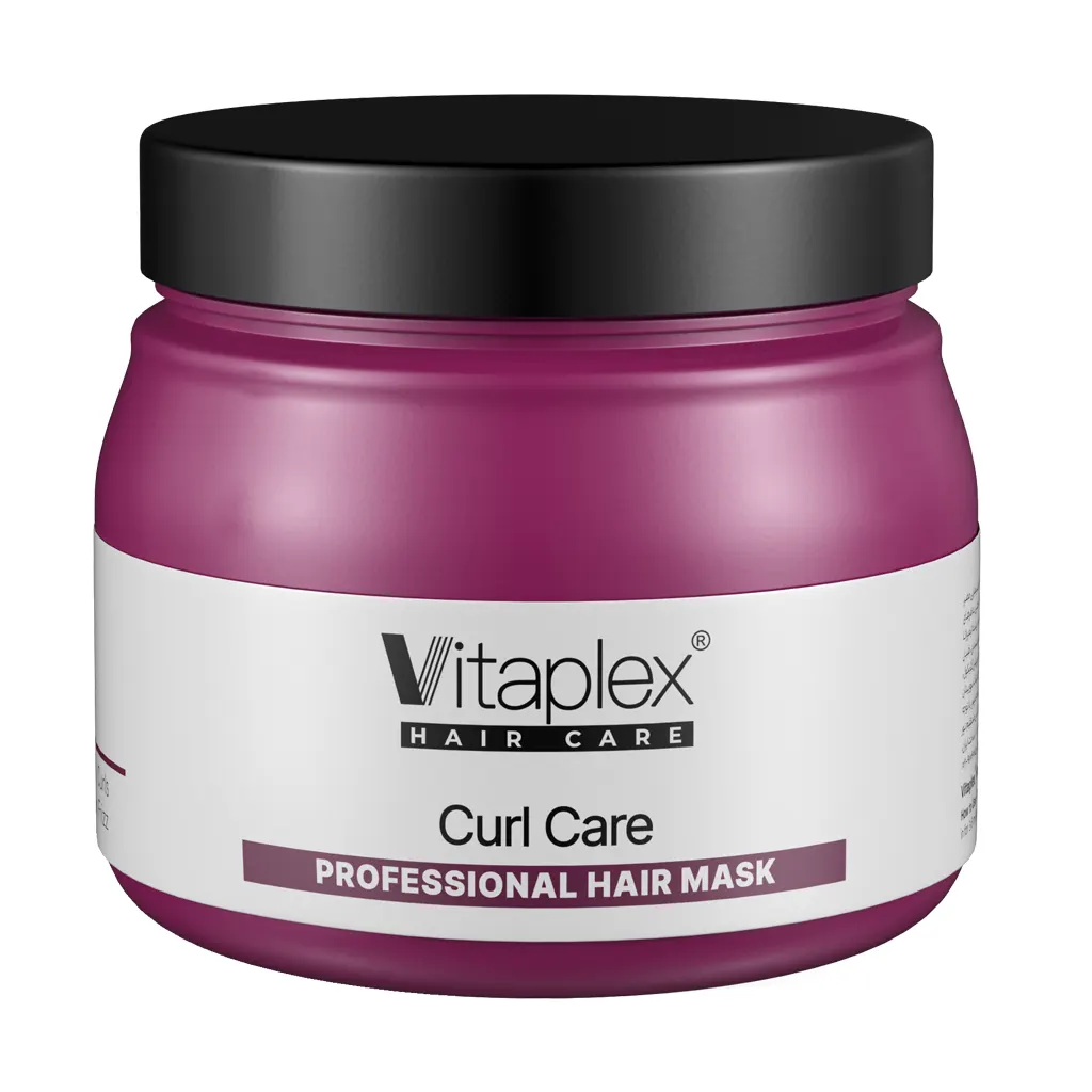 Vitaplex-Curly-hair-repair-mask-500-ml ماسک مو ترمیم کننده مناسب مو های فر (نیاز به آبکشی) 500 میلی لیتر ویتاپلکس - Image 1