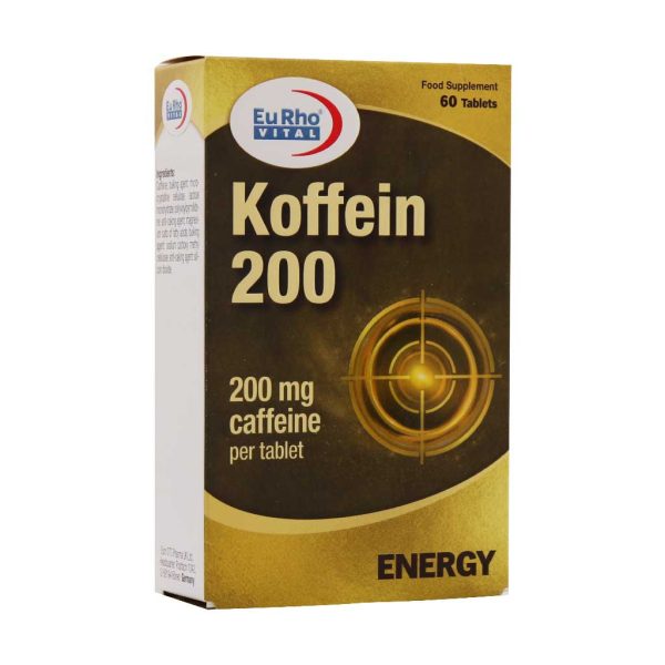 قرص کافئین 200 میلی گرم یوروویتال 60 عدد Eurhovital