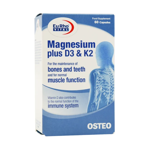 Eurhovital Magnesium Plus D3 And K2 60 Capsules