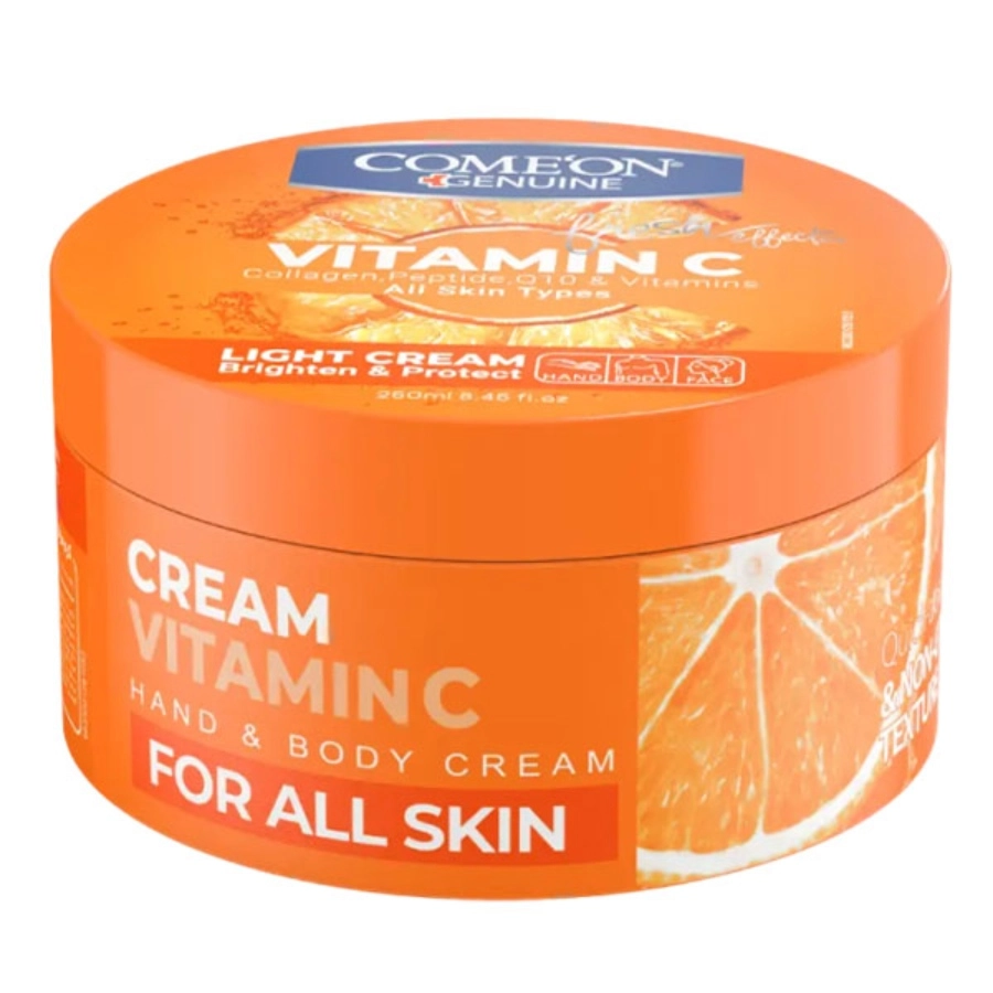 Vit c Comeon Jar 250 ml کرم مرطوب کننده کاسه ای حاوی ویتامین ث (Vit C) کامان 250 میلی لیتر کامان Comeon - تصویر 1