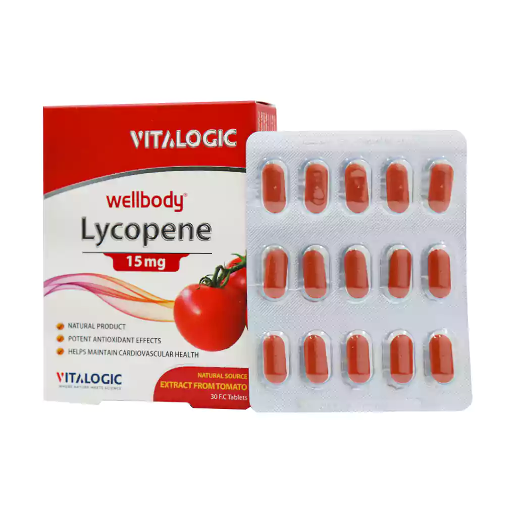 Vitalogic-Wellbody-Lycopene-30-Tab قرص ول بادی لیکوپن ویتالوژیک 30 عدد - تصویر 1