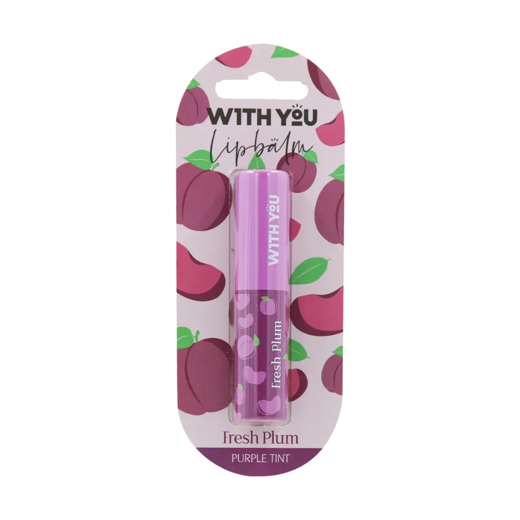 With-You-Lip-Balm-2.6-gr-fresh-plum بالم لب آلو بنفش 2.6 گرم ویت یو With You - تصویر 1
