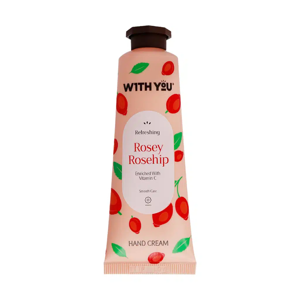 With-You-Rosey-Rosehip-And-Vitamin-C-Hand-Cream.jpg کرم محافظت کننده دست حاوی رزهیپ (ویتامین C) مناسب انواع پوست 50 میلی لیتر ویت یو With You - تصویر 1