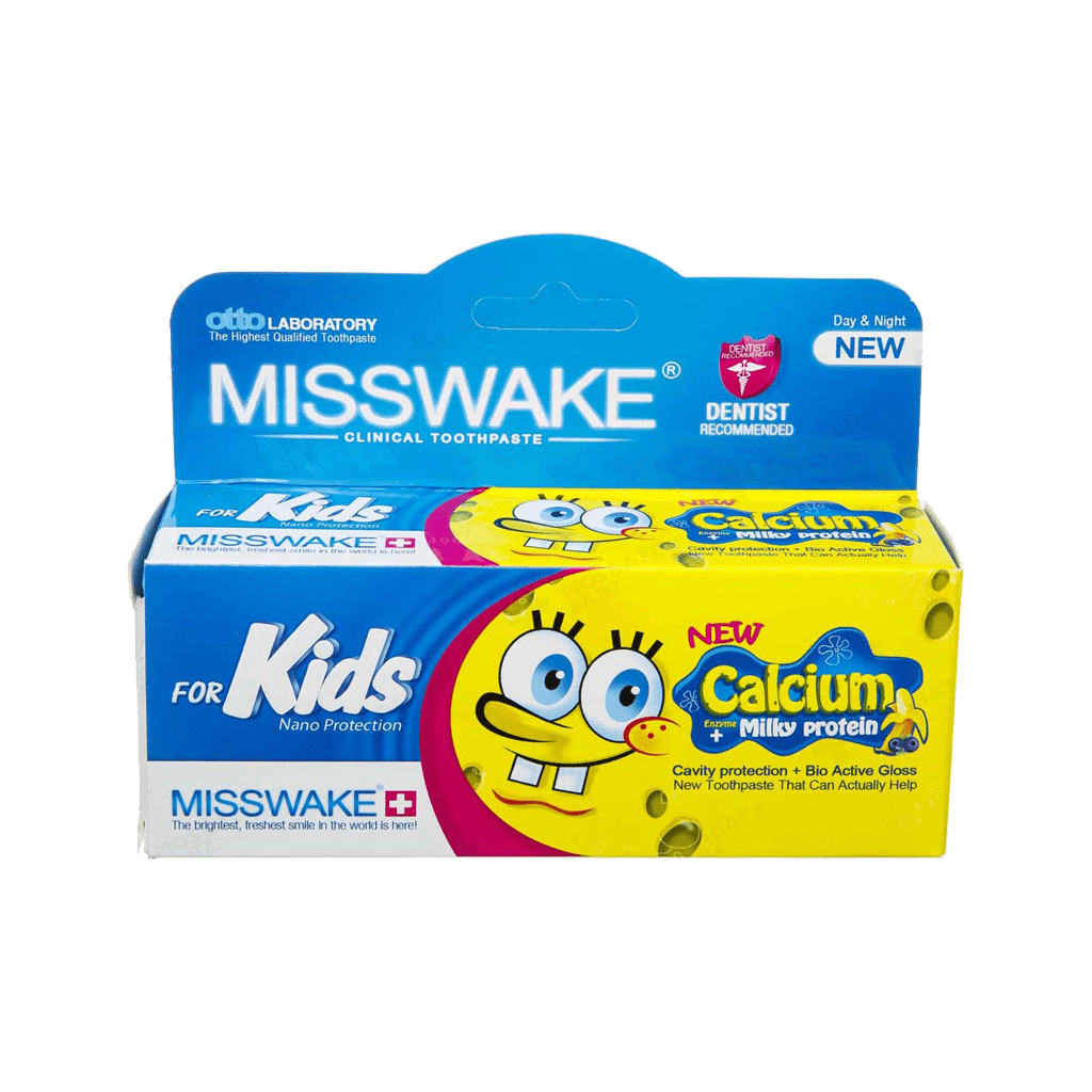 misswake sponge bob toothpaste خمیر دندان کودک باب اسفنجی میسویک 50 میلی لیتر میسویک Misswake Sponge Bob - تصویر 1