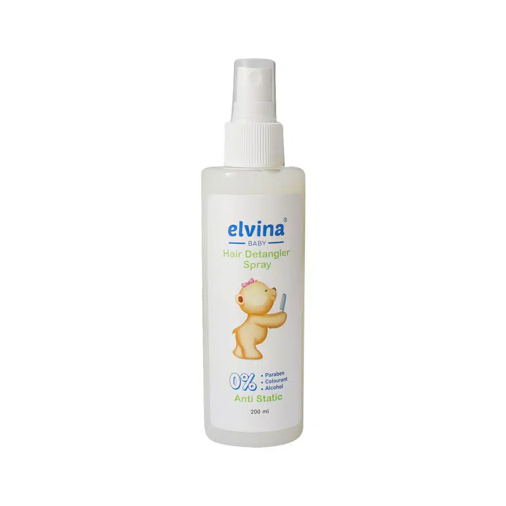 Elvina-Baby-Hair-Detangler-Spray-200-ml.jpg اسپری نرم کننده و باز کننده گره مو الوینا 200 میلی لیتر - تصویر 1
