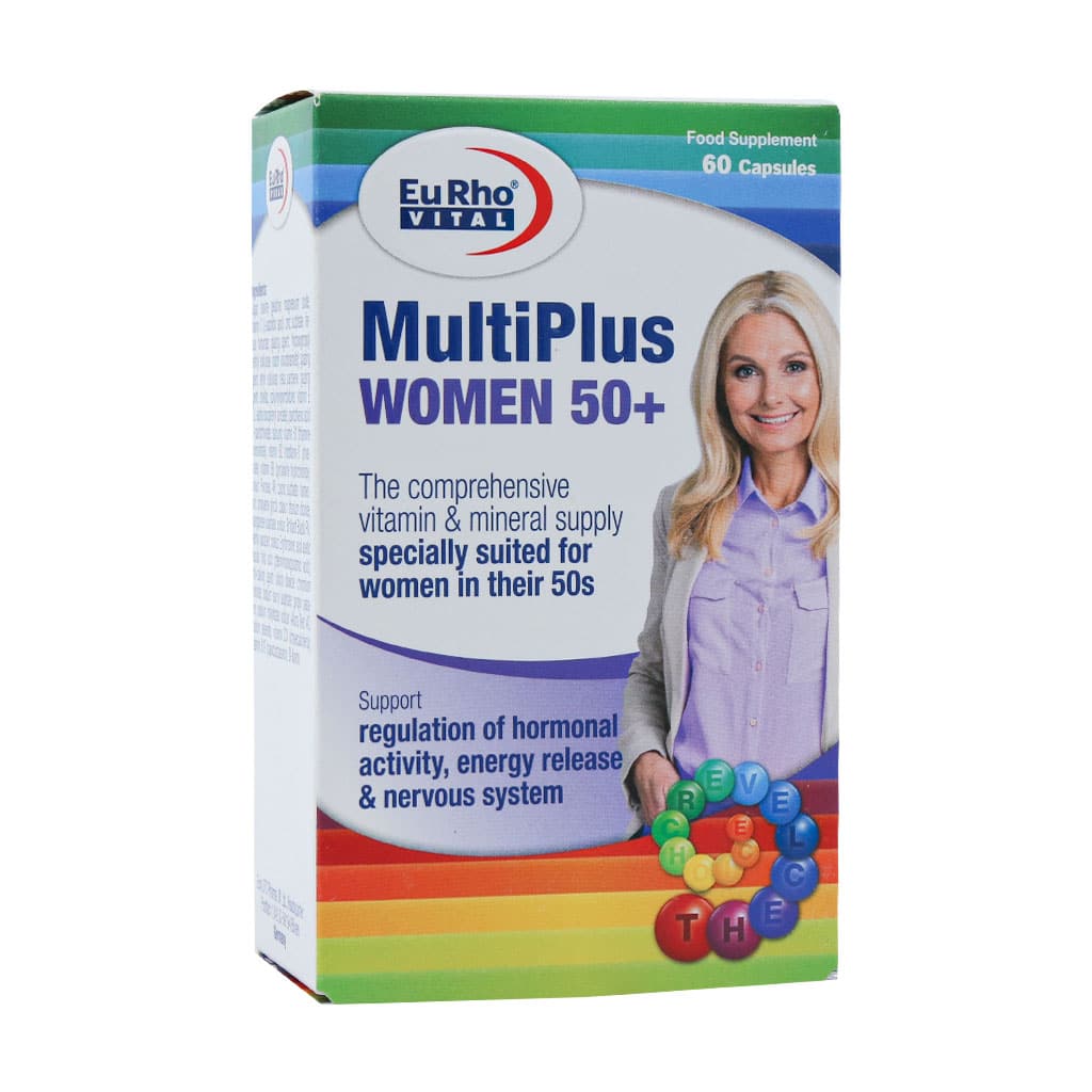 Eurho-Vital-Multi-Plus-Women- کپسول مولتی پلاس بالای 50 سال بانوان یوروویتال 60 عدد - تصویر 1
