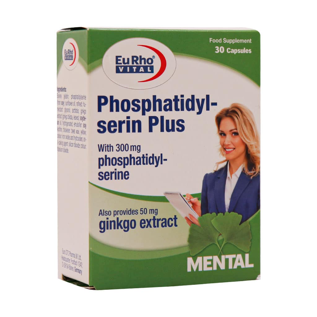 Eurho-Vital-Phosphatidyl-Serin-Plus-30-Caps کپسول فسفاتیدیل سرین پلاس یوروویتال 30 عدد - تصویر 1