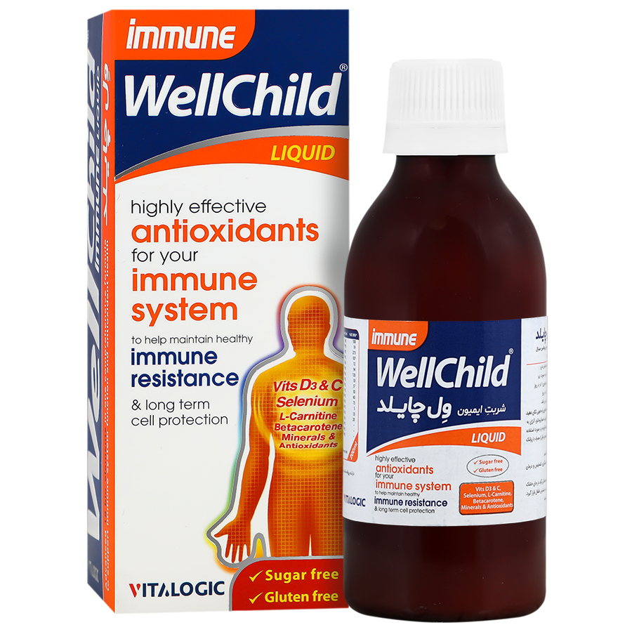 Immune wellchild Vitalogic شربت ایمیون ول چایلد 200 میلی لیتر ویتالوژیک (Vitalogic) - تصویر 1