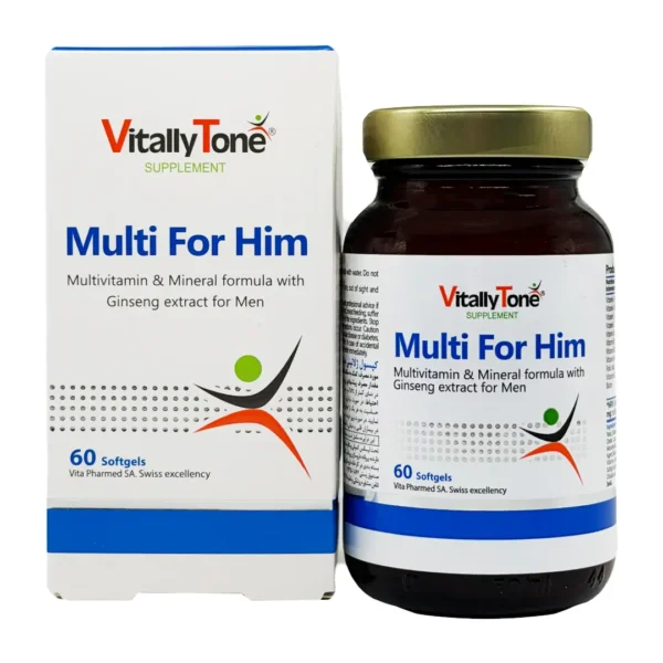 سافت ژل مولتی فور هیم برای آقایان ویتالی تون 60 عددی Vitallytone