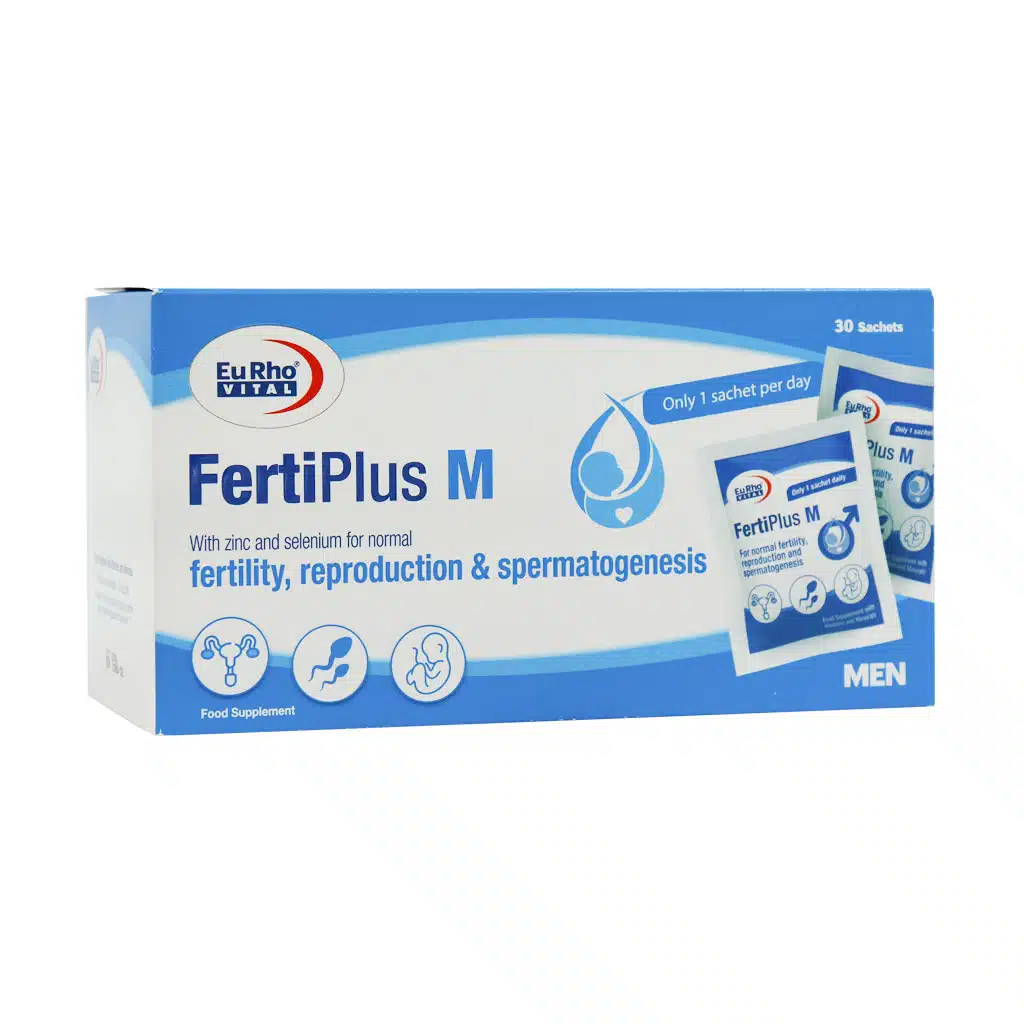 Eurho-Vital-Fertiplus-M-30-Sachets.jpg ساشه فرتی پلاس ام یوروویتال 30 عدد - تصویر 1